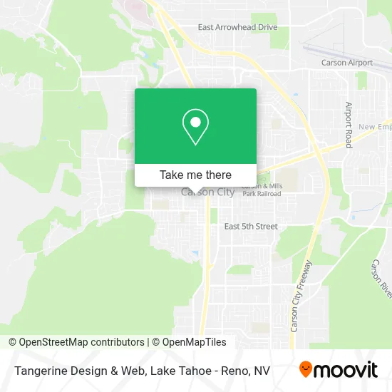 Tangerine Design & Web map