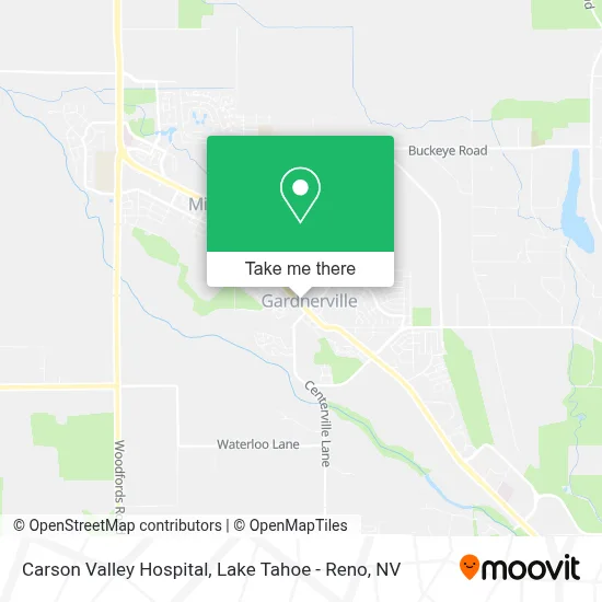 Carson Valley Hospital map