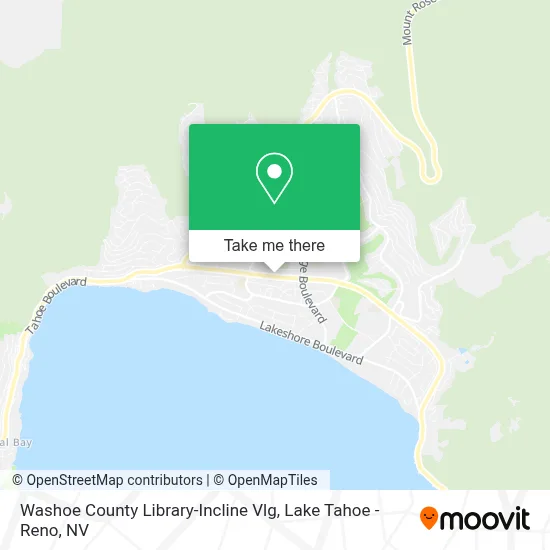 Washoe County Library-Incline Vlg map