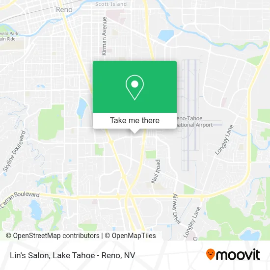 Lin's Salon map