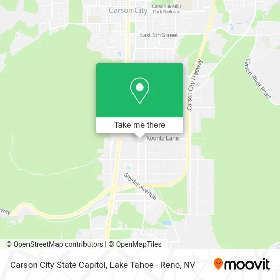 Carson City State Capitol map