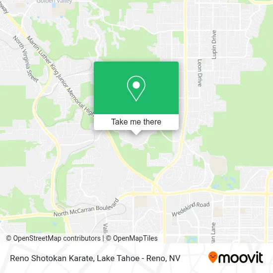 Reno Shotokan Karate map