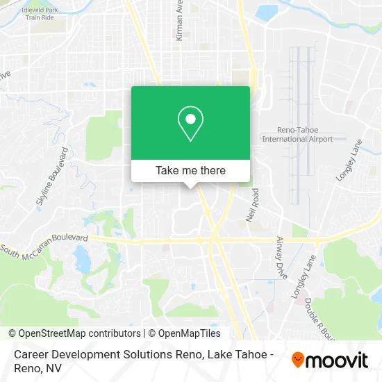 Career Development Solutions Reno map