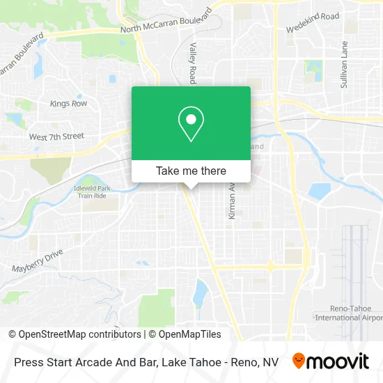Press Start Arcade And Bar map