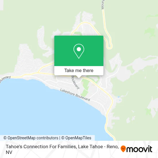 Tahoe's Connection For Families map