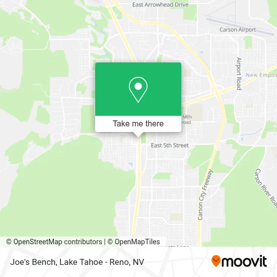 Joe's Bench map