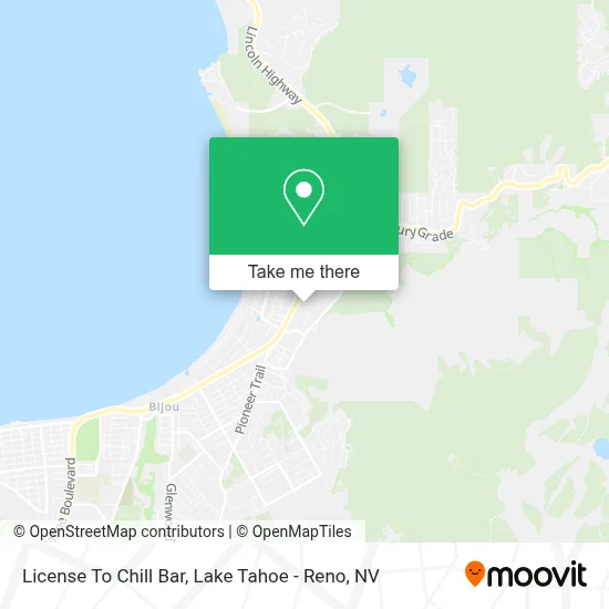 License To Chill Bar map