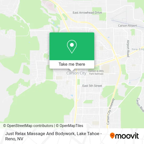 Just Relax Massage And Bodywork map