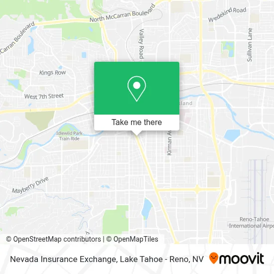 Nevada Insurance Exchange map