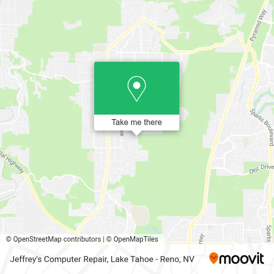 Jeffrey's Computer Repair map
