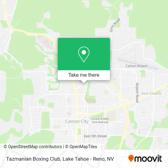 Tazmanian Boxing Club map
