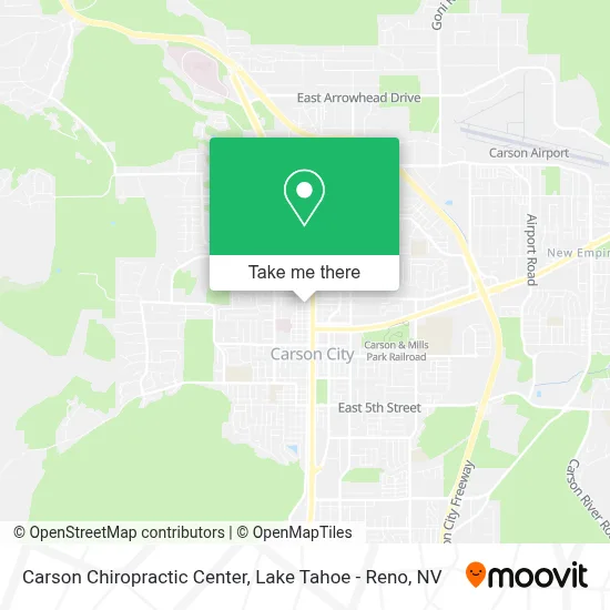 Carson Chiropractic Center map