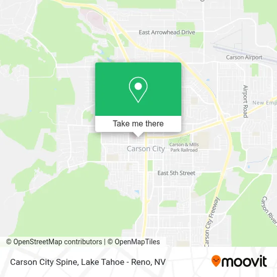Carson City Spine map