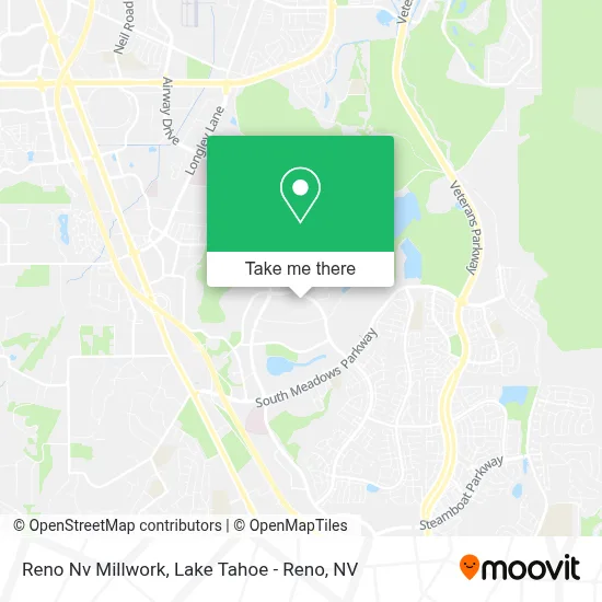 Reno Nv Millwork map