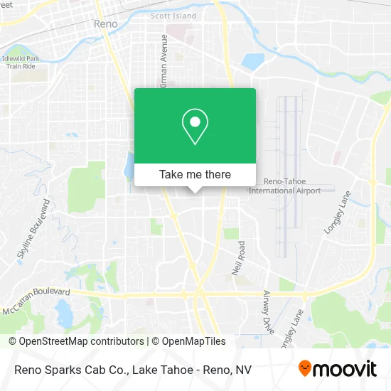 Reno Sparks Cab Co. map
