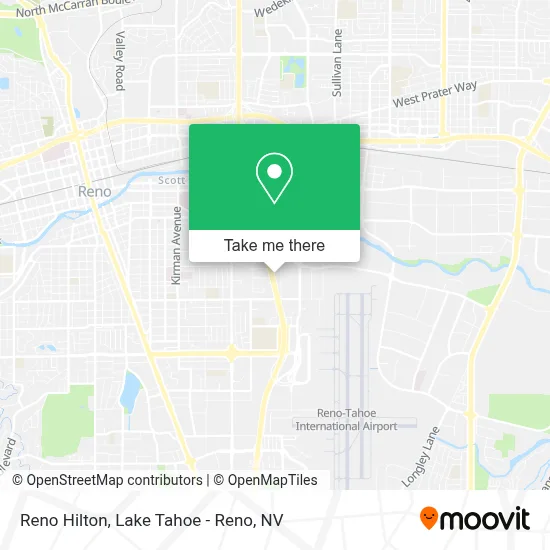 Reno Hilton map