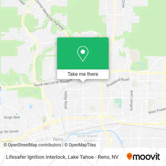 Lifesafer Ignition Interlock map