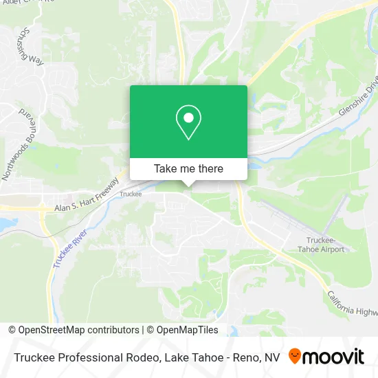 Truckee Professional Rodeo map
