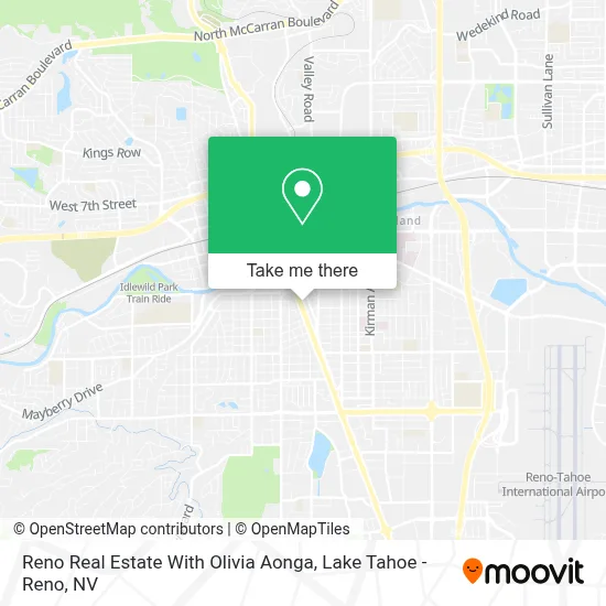 Reno Real Estate With Olivia Aonga map