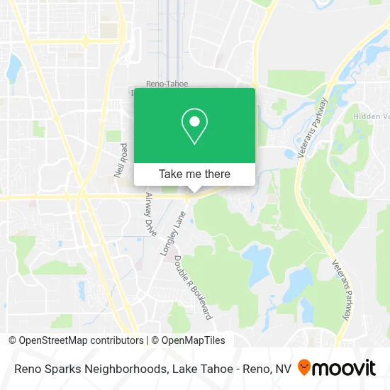 Reno Sparks Neighborhoods map