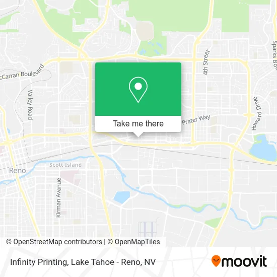 Infinity Printing map