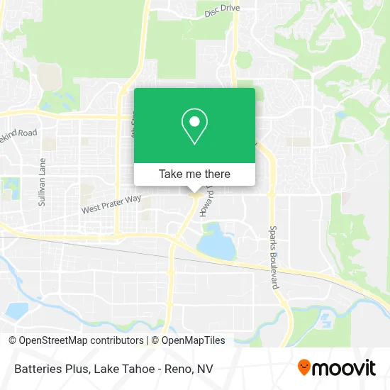 Batteries Plus map