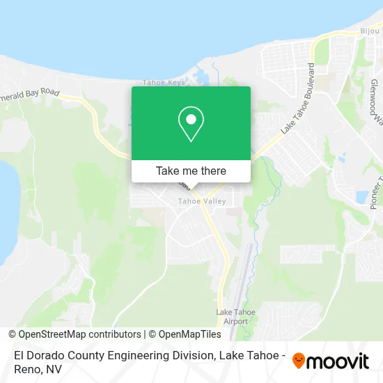 El Dorado County Engineering Division map