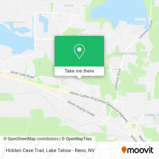 Hidden Cave Trail map