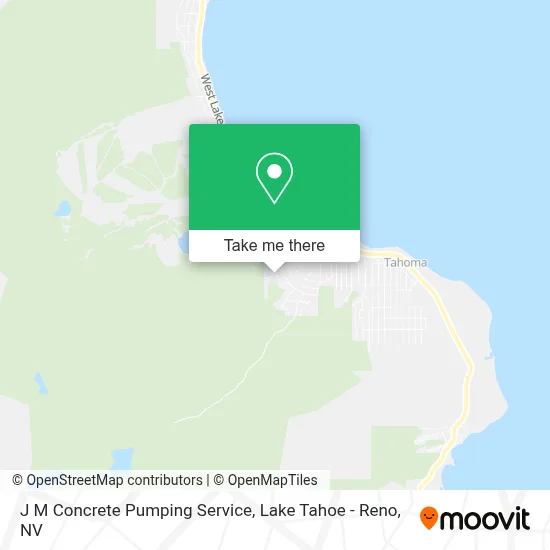 J M Concrete Pumping Service map