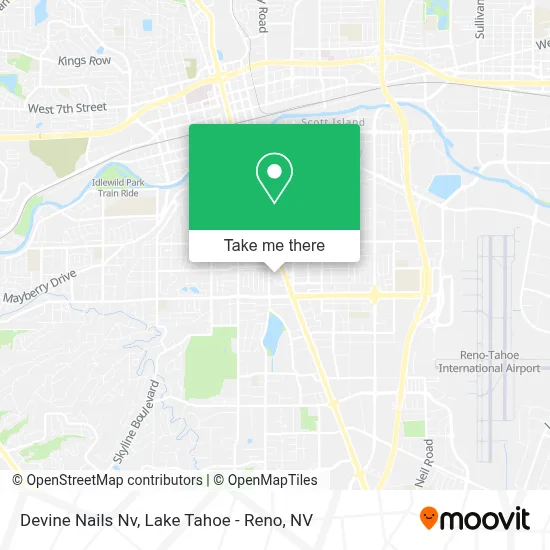 Devine Nails Nv map
