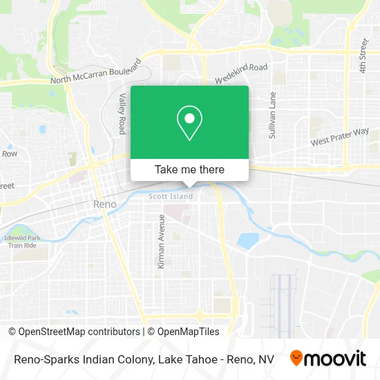 Reno-Sparks Indian Colony map