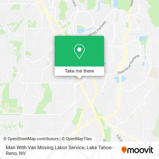 Man With Van Moving Labor Service map