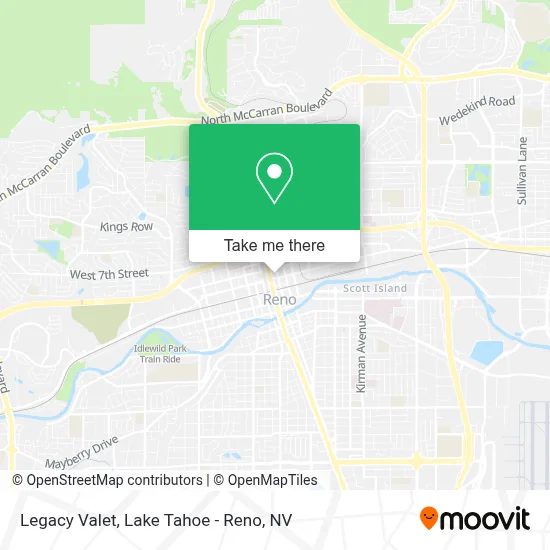 Legacy Valet map