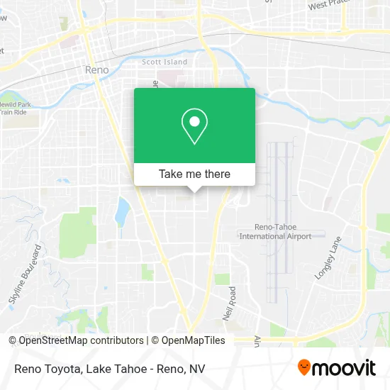 Reno Toyota map
