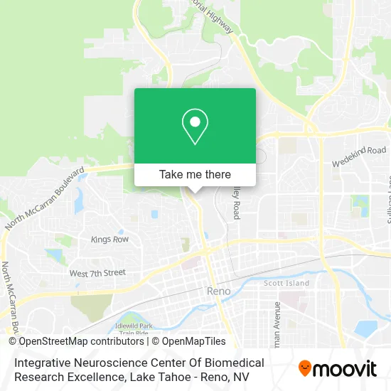 Integrative Neuroscience Center Of Biomedical Research Excellence map