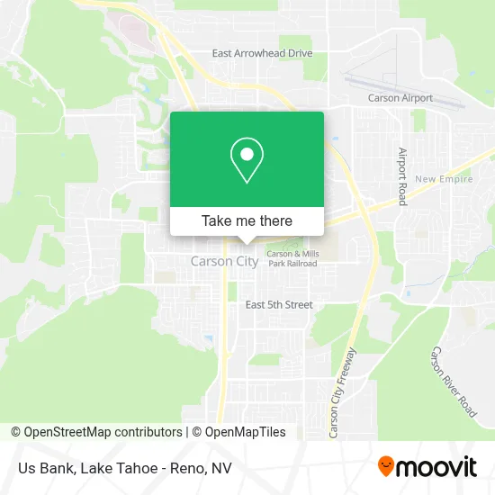 Us Bank map