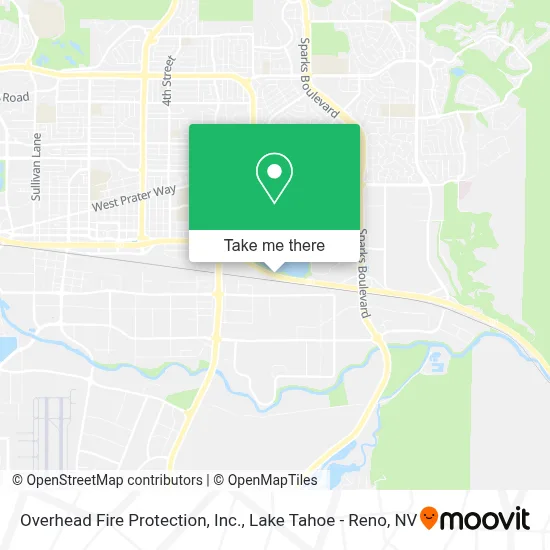 Overhead Fire Protection, Inc. map