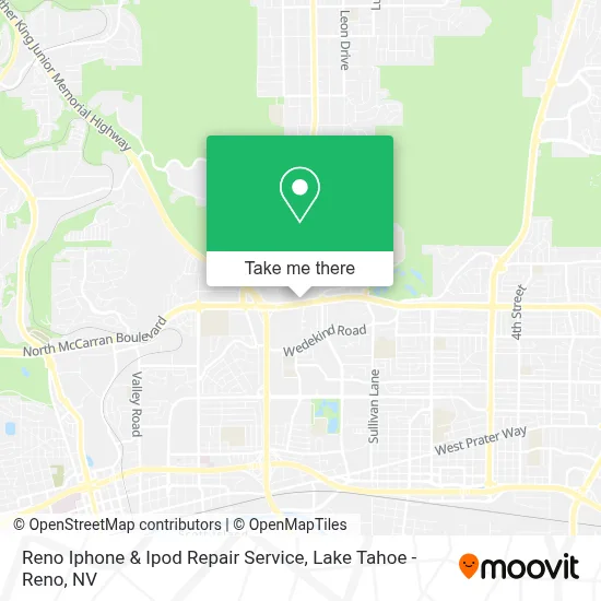 Reno Iphone & Ipod Repair Service map