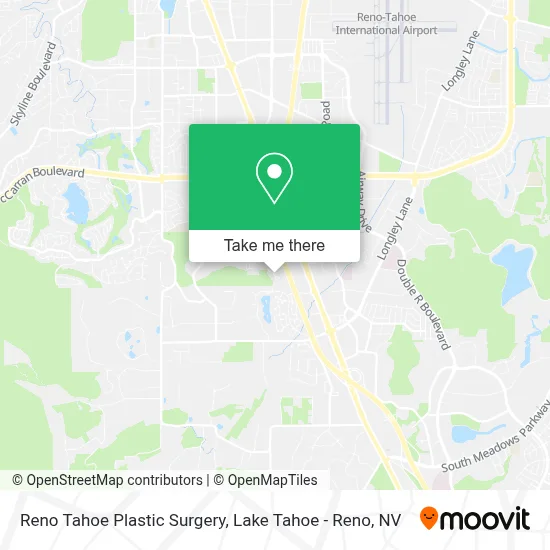 Reno Tahoe Plastic Surgery map