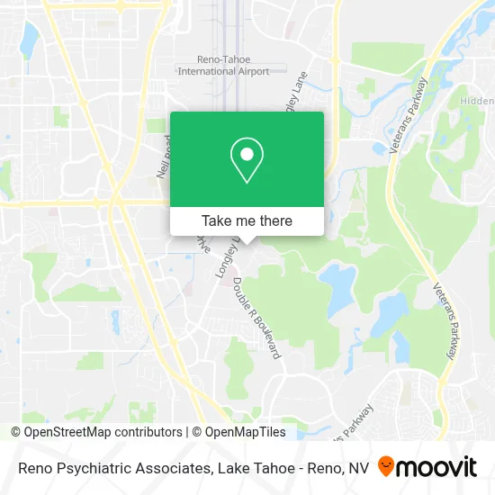 Reno Psychiatric Associates map