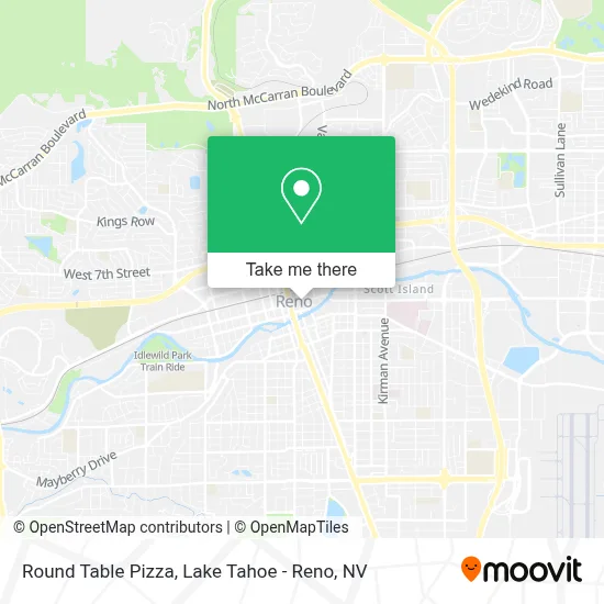 Round Table Pizza map