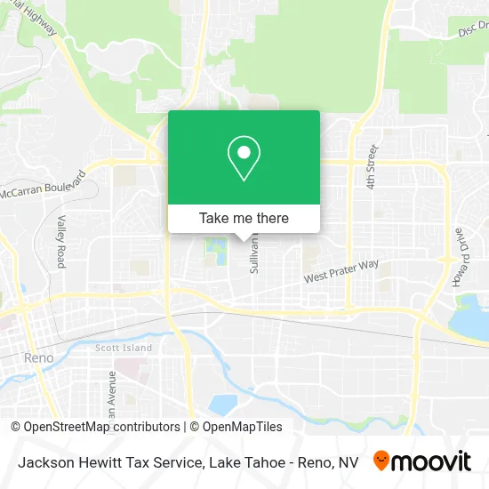 Jackson Hewitt Tax Service map