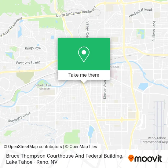 Bruce Thompson Courthouse And Federal Building map