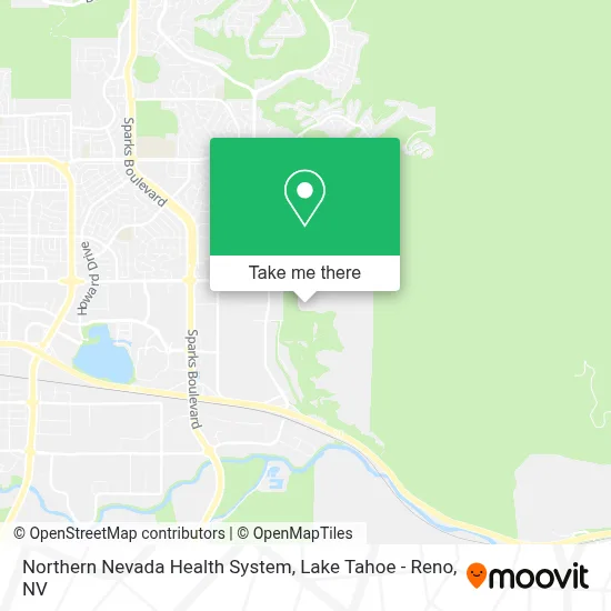 Northern Nevada Health System map