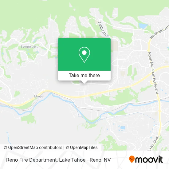 Reno Fire Department map