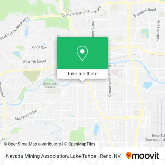 Nevada Mining Association map