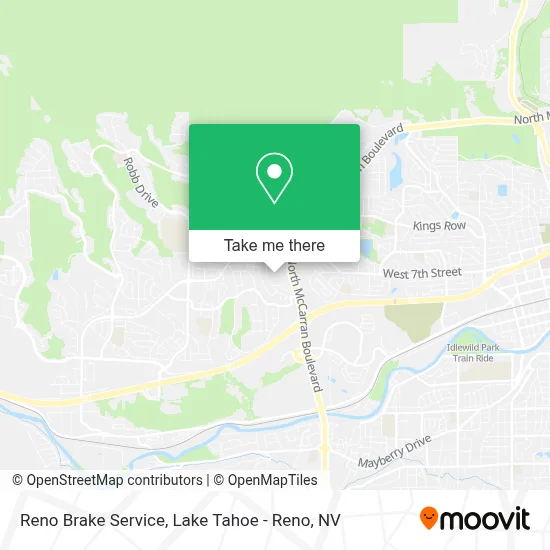 Reno Brake Service map