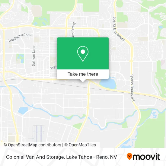 Colonial Van And Storage map