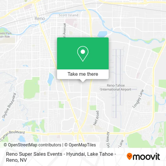 Reno Super Sales Events - Hyundai map