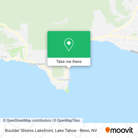 Boulder Shores Lakefront map